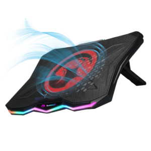 Base de Enfriamiento MARVO FN-40/ 2*USB/ 4 Niveles Luz RGB / Flujo de aire 63CM