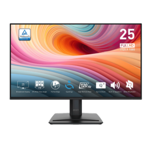 Monitor Gamer MSI Pro MP251 25" pulgadas - Full HD (1920x1080) - 100Hz - 1ms - Panel IPS - HDMI/VGA